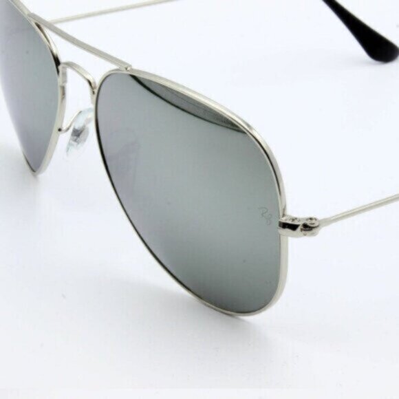 NEW Ray-Ban Aviator Classic Silver RB 3026 Sunglasses - Picture 9 of 14